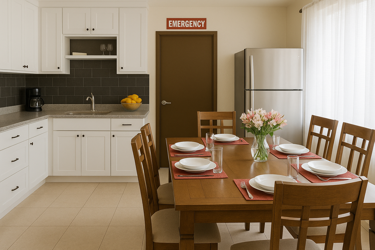 Kitchen and Dining Area